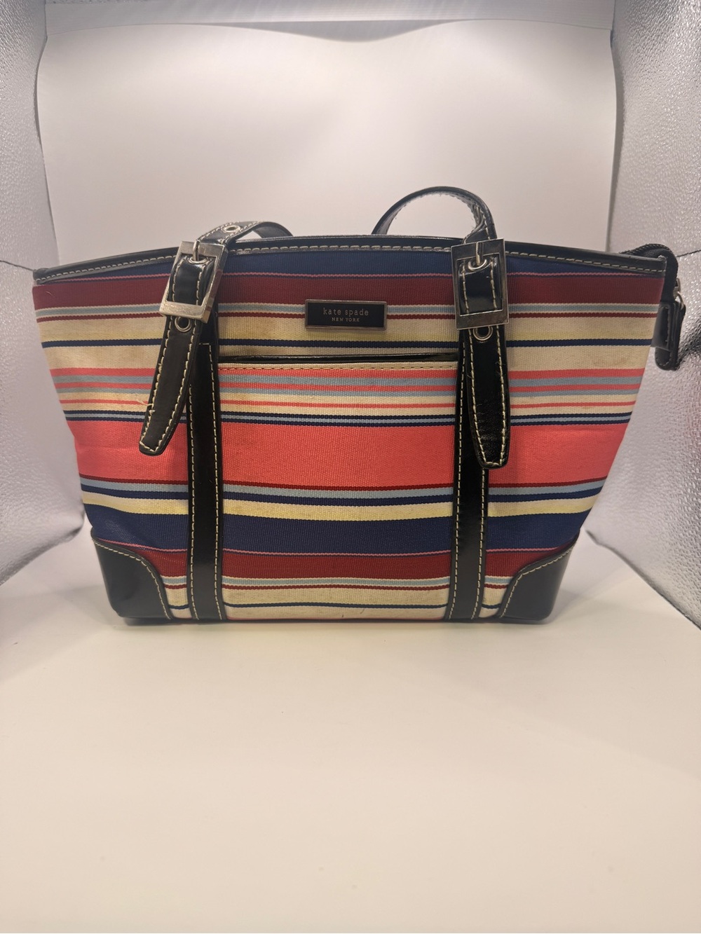 Vintage Kate Spade New York Striped Shoulder Bag